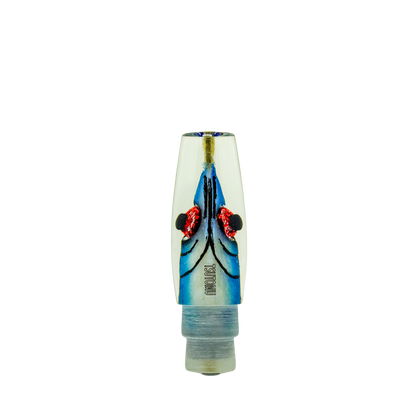 Tsutomu - 9”+ Limited Tricolor Fish Head Moke Invert