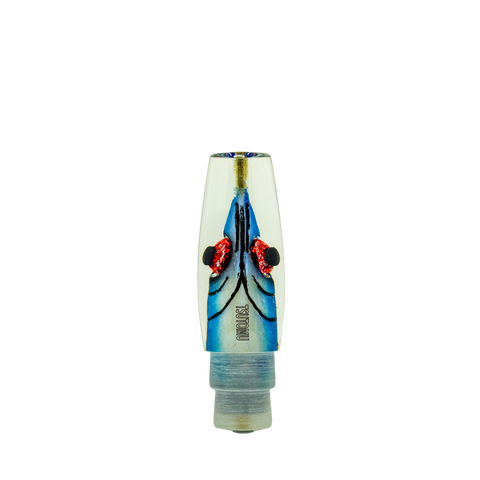 Tsutomu - 9”+ Limited Tricolor Fish Head Moke Invert