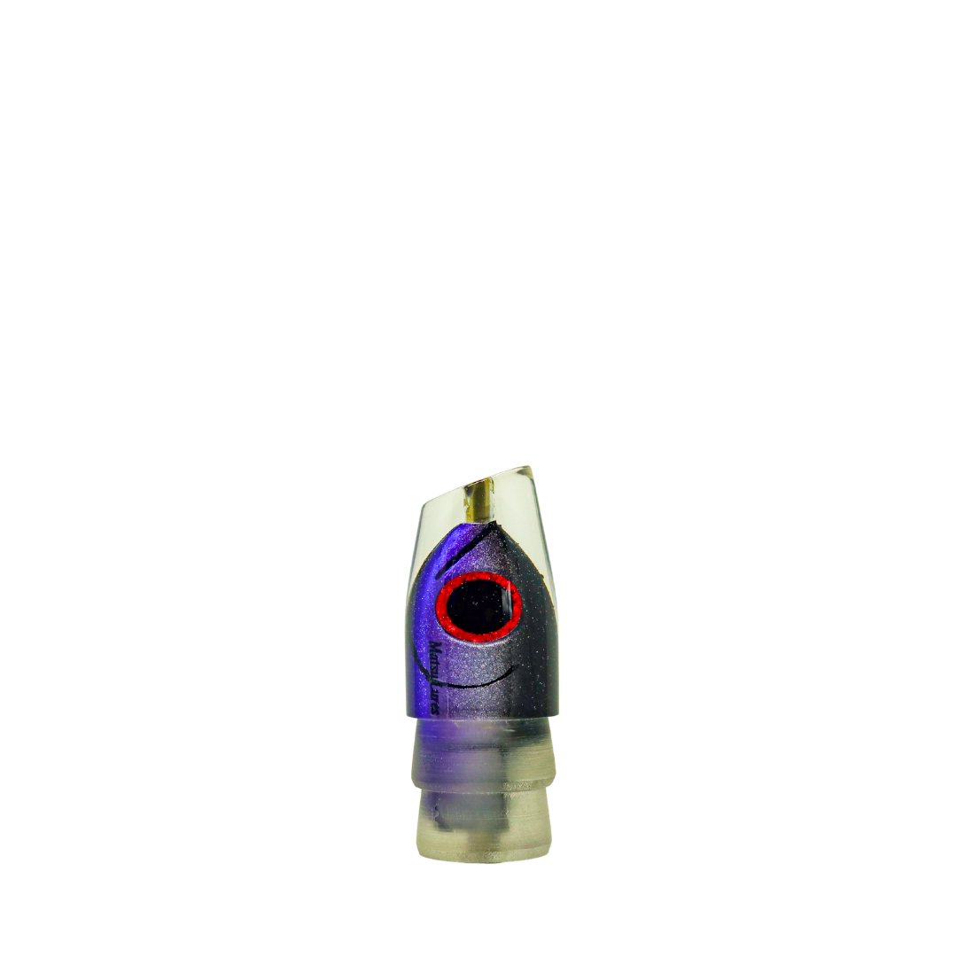 Matsu - 9” Fish Head Slant Black Purple