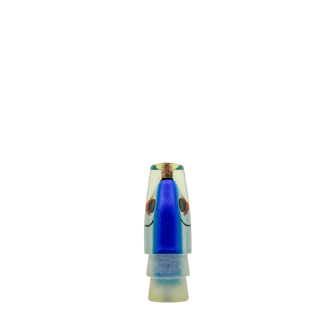 Matsu - 7" Blue Silver Fish Head Slant
