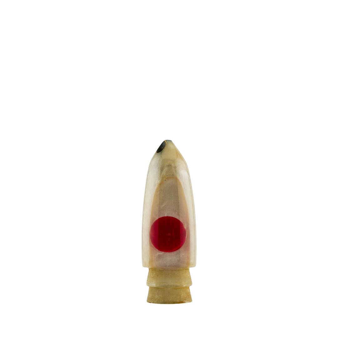 Leroy Lures: History & Lure Identification Guide | Luremonger 9" Bullet, 2-Jet White Pearl - Offshore Trolling Lure Archive