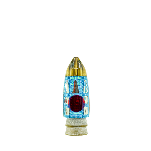 Leroy - 9” Cracked Glass 4-Jet Bullet