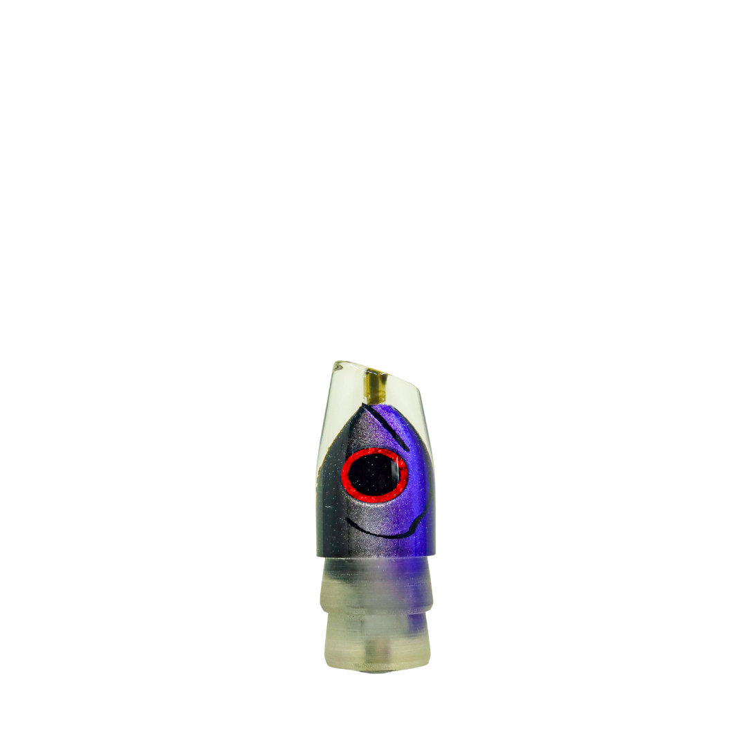 Matsu - 9” Fish Head Slant Black Purple