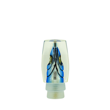 Tsutomu - 14” Limited Blue Silver Fish Head Super Moke
