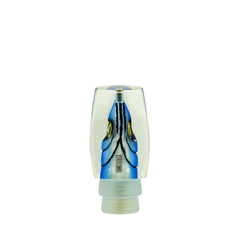 Tsutomu - 14” Limited Blue Silver Fish Head Super Moke