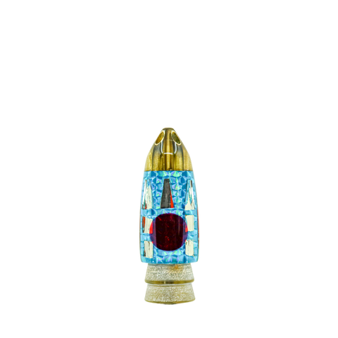 Leroy - 9” Cracked Glass 4-Jet Bullet