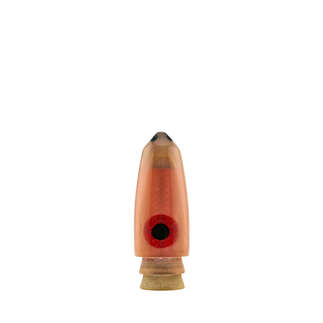 Leroy Lures: History & Lure Identification Guide | Luremonger 9" Bullet, 4-Jet Strawberry Obake - Offshore Trolling Lure Archive