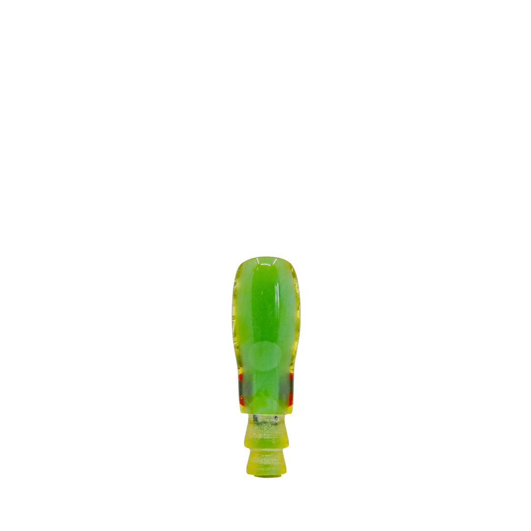 Kelela - 6" Vintage Beach Glass Green Pineapple