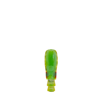Kelela - 6" Vintage Beach Glass Green Pineapple