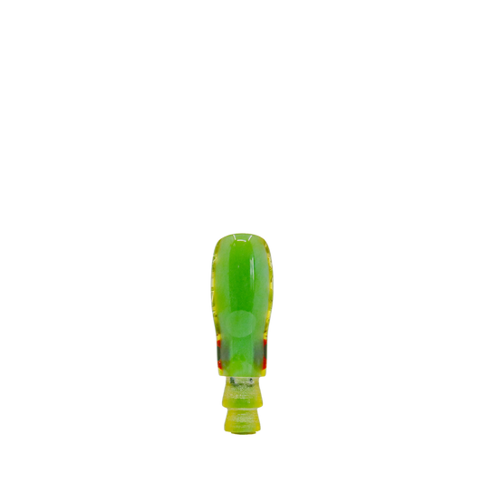 Kelela - 6" Vintage Beach Glass Green Pineapple