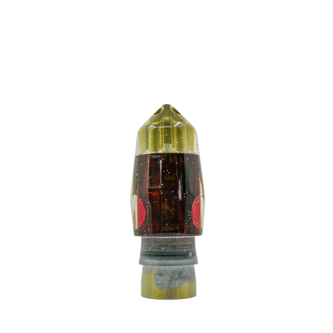 Tanigawa - 9"+ 4-Hole Cracked Glass Bullet