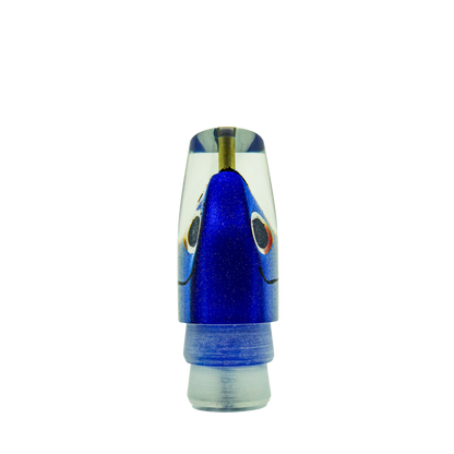 Matsu - 12” Fish Head Slant Blue Top Skirted