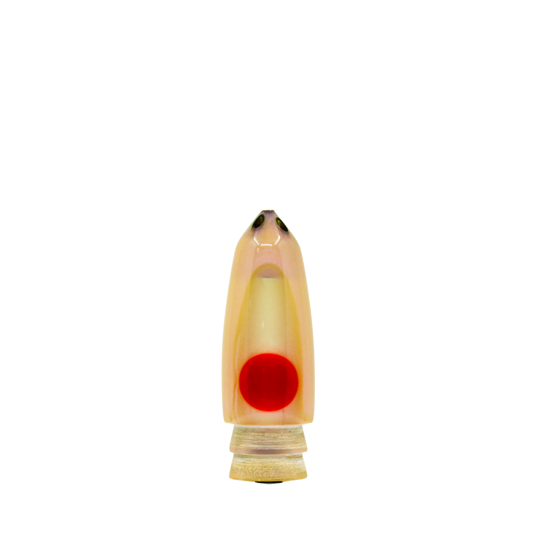 Leroy - 9” Vintage 4-Hole Jetted Strawberry Bullet
