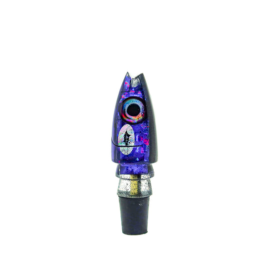 Aloha Lures - 9” Black Purple Sparkle Super Ninja