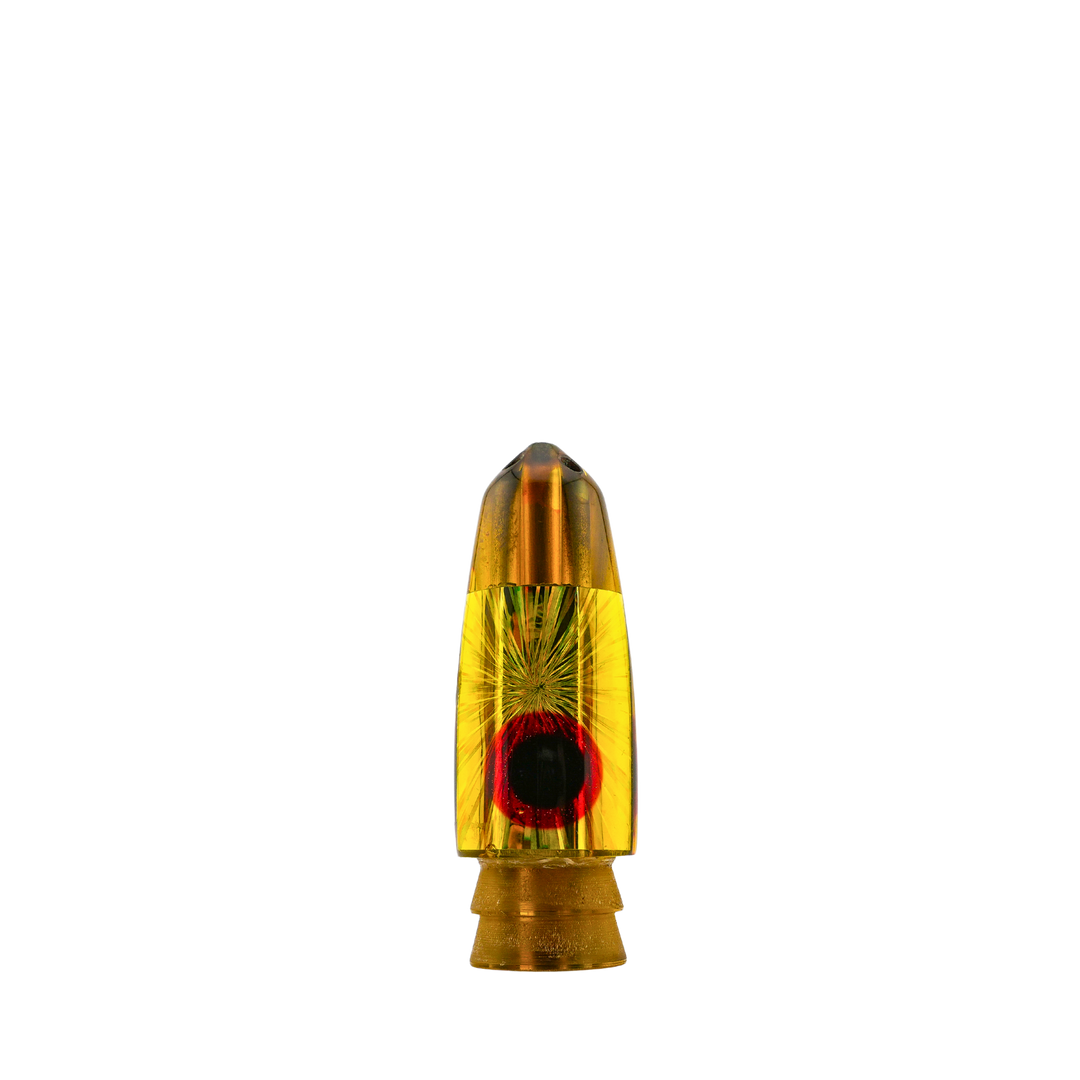 Leroy Lures: History & Lure Identification Guide | Luremonger 9" Bullet, Yellow Tint - Offshore Trolling Lure Archive