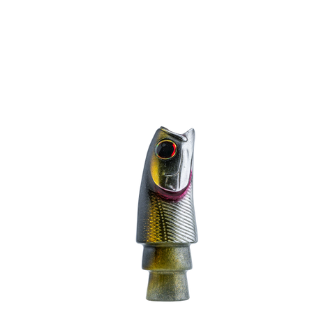 Oodood - 9" Saltiga Fish Head Black Salmon