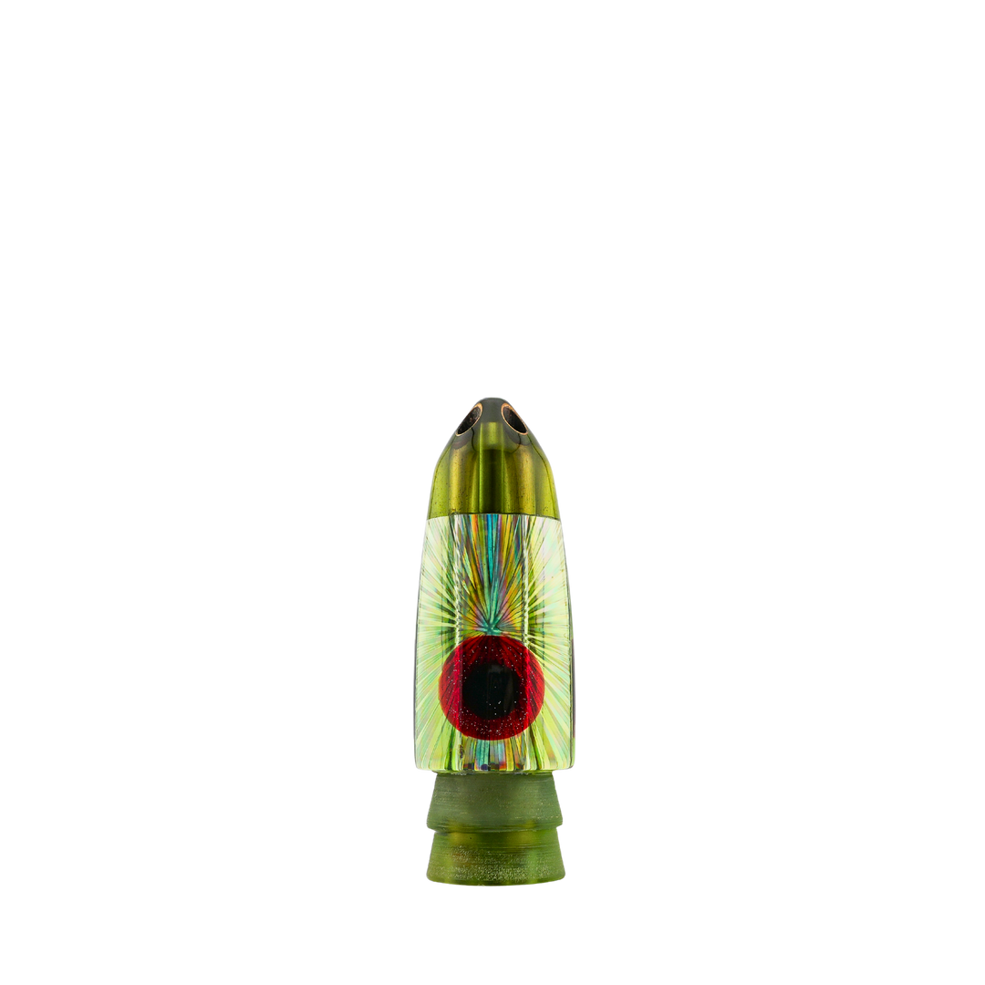 Leroy Lures: History & Lure Identification Guide | Luremonger 9" Bullet, 4-Jet Coke Bottle - Offshore Trolling Lure Archive