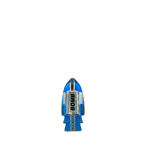 Bomboy Lures - 9" White Ripple Shell Baby Bomb Bullet