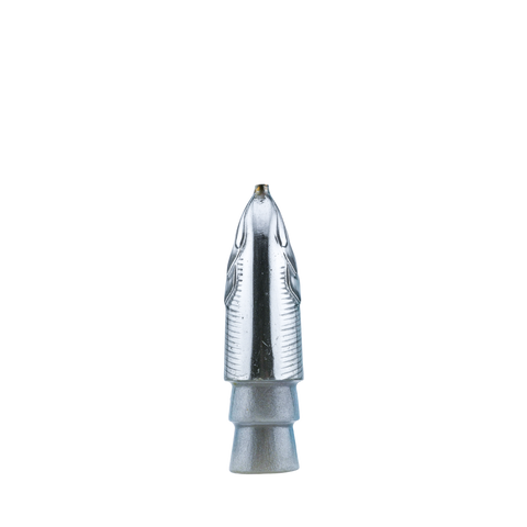 Oodood - 9" Saltiga Fish Head Blue Dot Silver