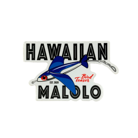 Hawaiian Malolo - 4"x3" Signature Logo Sticker
