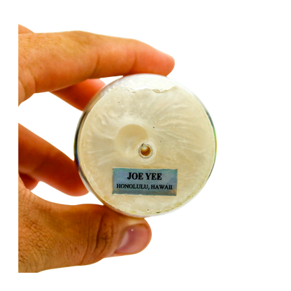 Joe Yee - 16” Vintage White Pearl Jewel Eye Popo