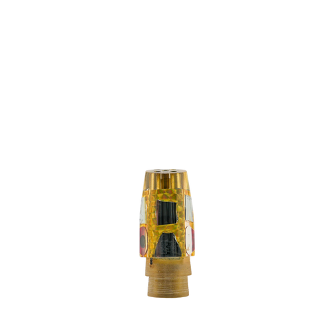 Futa - 9" 4-Hole Jetted Cracked Glass Slant