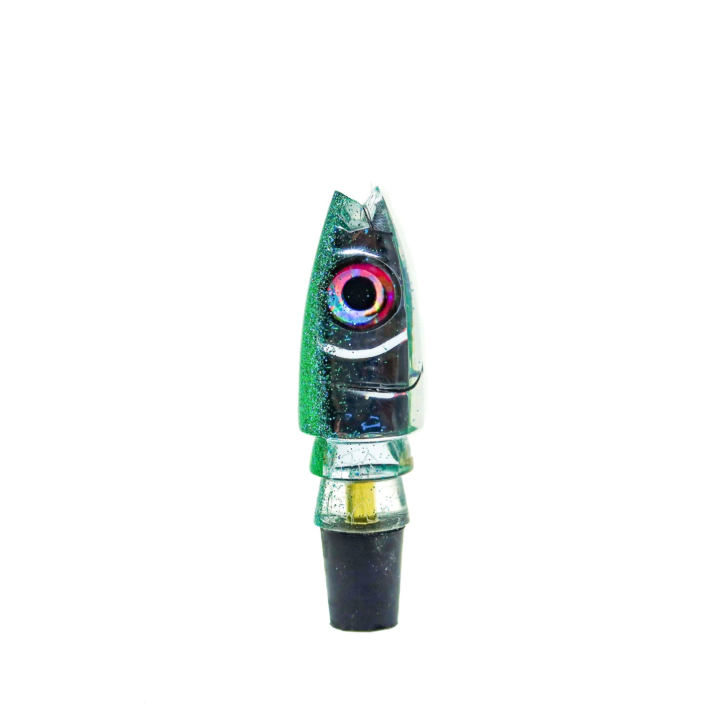 Aloha Lures - 9” Dark Green Sparkle Super Ninja