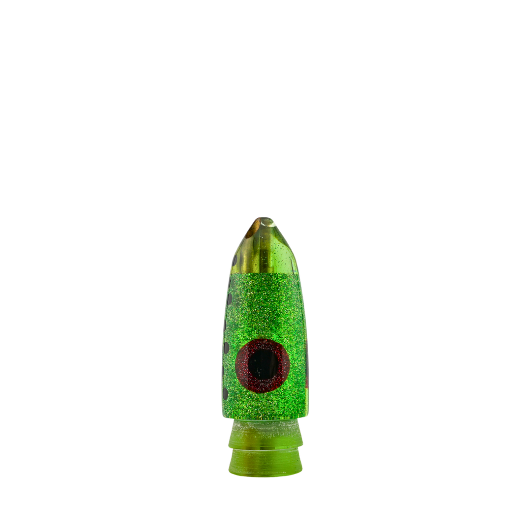 Leroy Lures: History & Lure Identification Guide | Luremonger 9" Bullet, 2-Jet Black Dot - Offshore Trolling Lure Archive