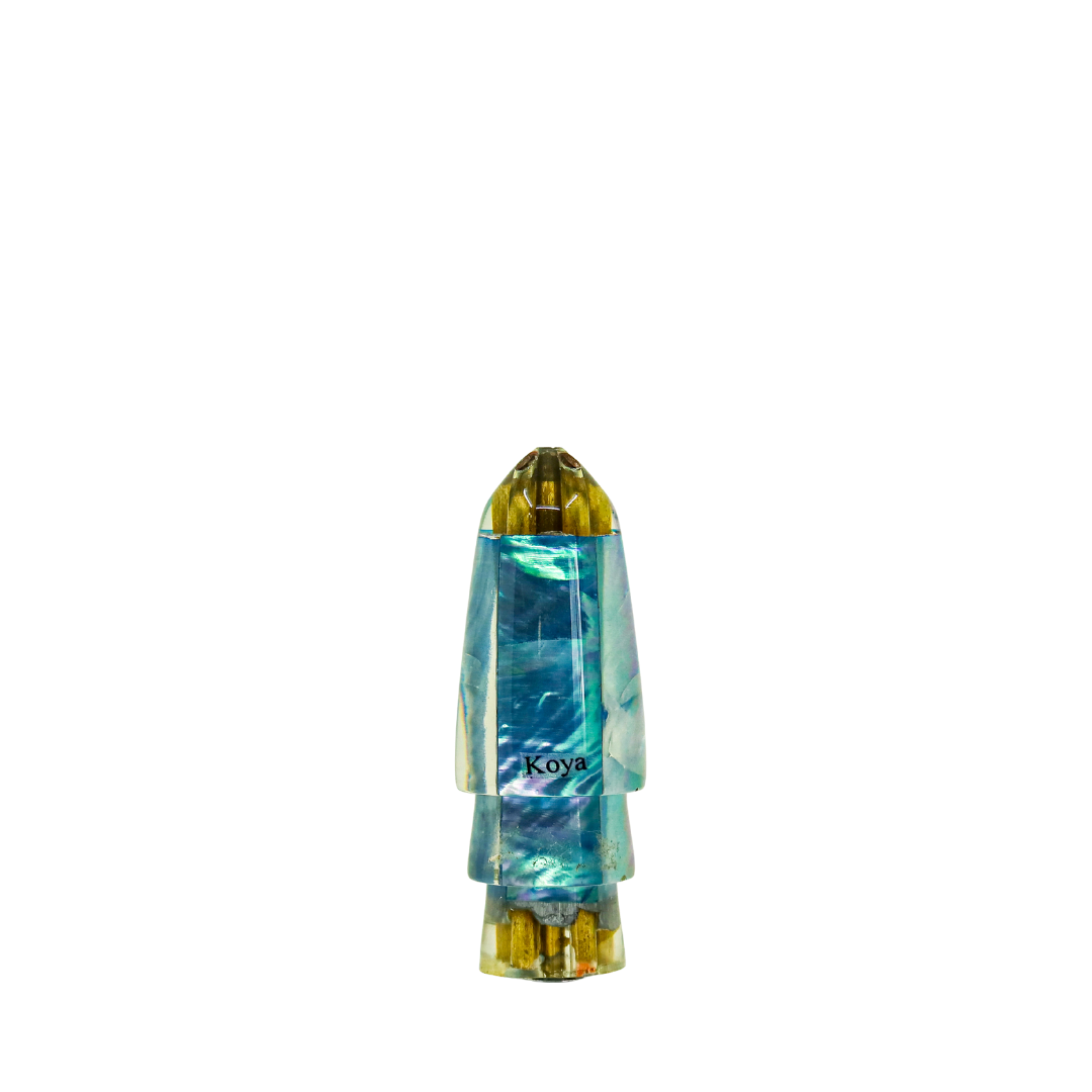 Koya - 9" Vintage Small Blue Shell Bullet