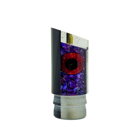 Tanigawa - 14" Large Purple Shell Tube (FROTHY)