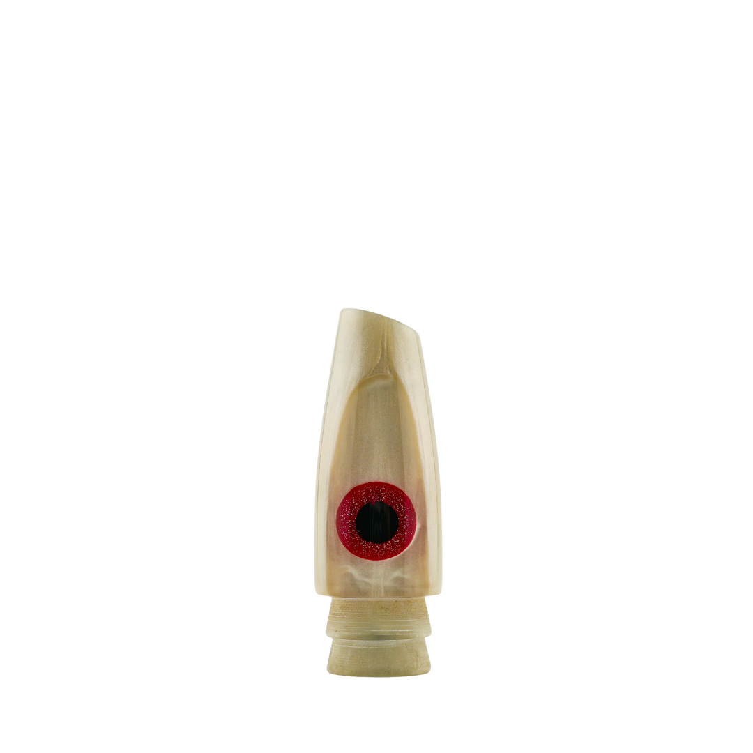 Leroy Lures: History & Lure Identification Guide | Luremonger 9" Slant, White Pearl - Offshore Trolling Lure Archive