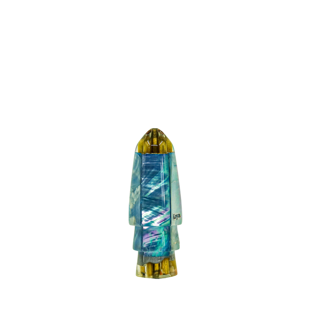 Koya - 9" Vintage Small Blue Shell Bullet