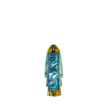 Koya - 9" Vintage Small Blue Shell Bullet