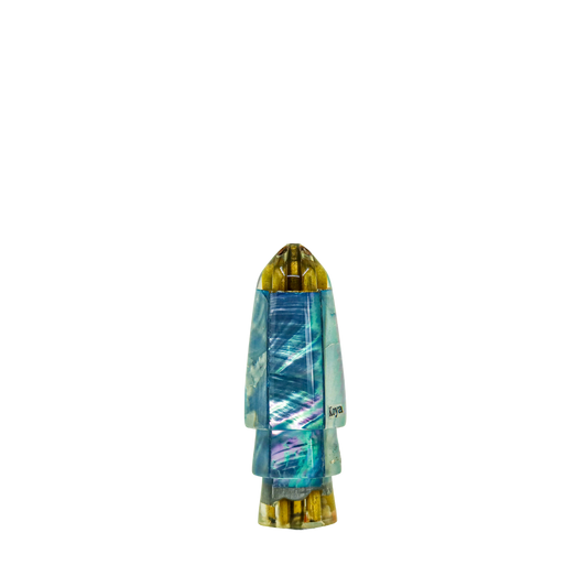 Koya - 9" Vintage Small Blue Shell Bullet