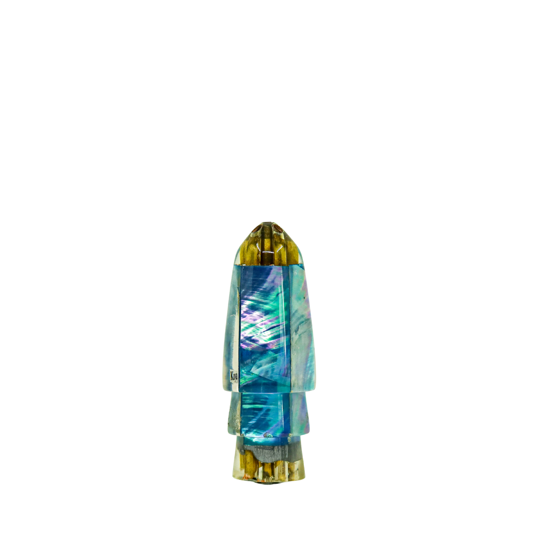 Koya - 9" Vintage Small Blue Shell Bullet