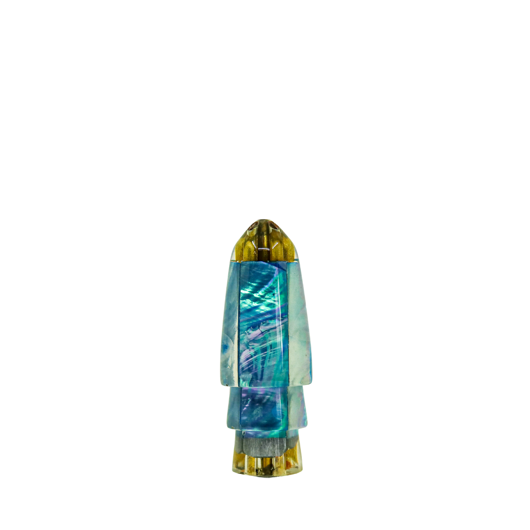 Koya - 9" Vintage Small Blue Shell Bullet