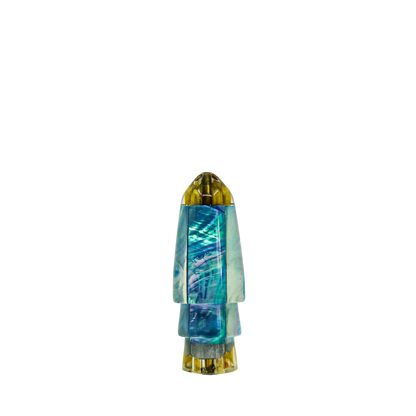 Koya - 9" Vintage Small Blue Shell Bullet