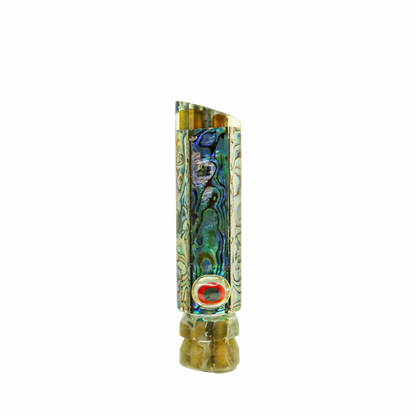 Joe Yee - 9" Vintage Paua Shell Jetted Tube