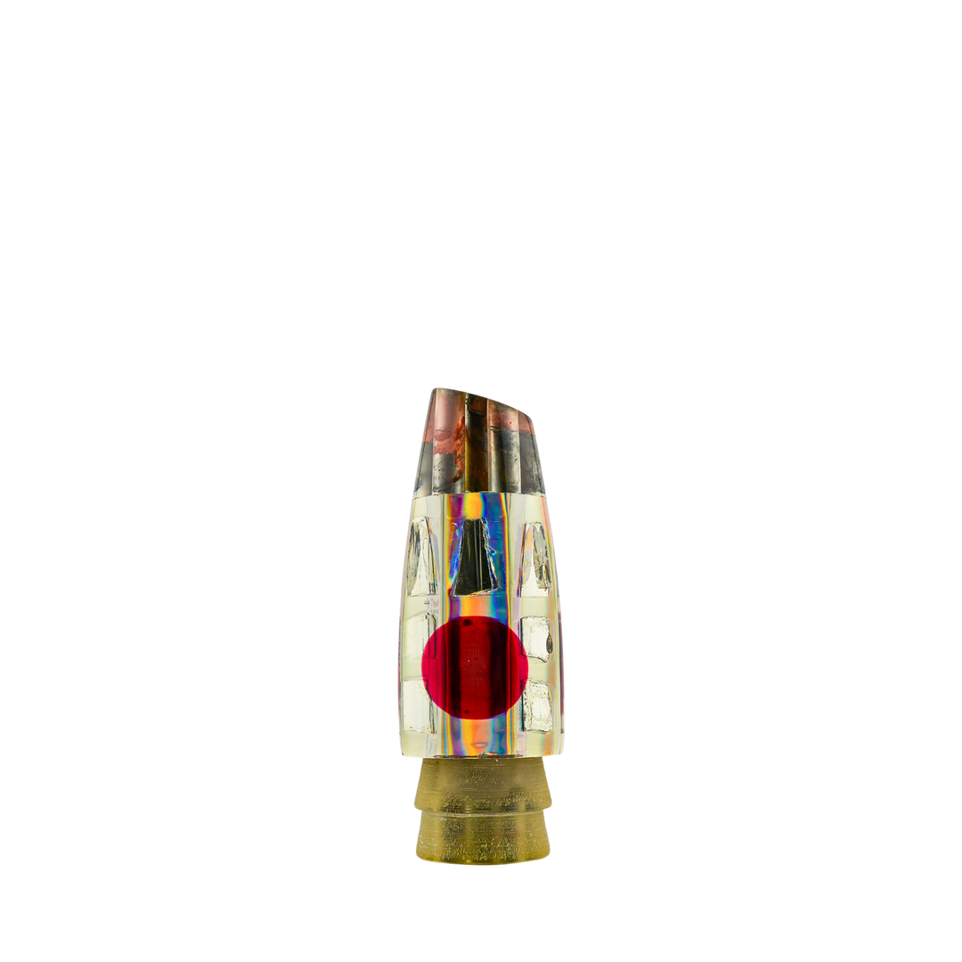 Leroy Lures: History & Lure Identification Guide | Luremonger 9" Slant, 4-Jet Cracked Glass - Offshore Trolling Lure Archive