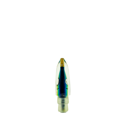 Tsutomu - 6” Blue Green Fish Head Bullet
