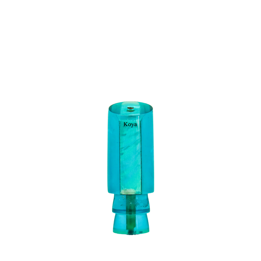 Koya - 9" Vintage Blue Tint Shell Tube