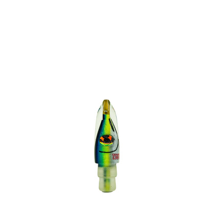 Tsutomu - 6” Blue Green Fish Head Bullet