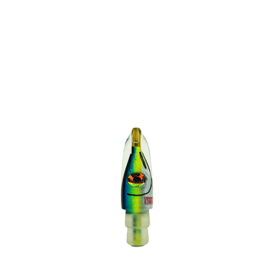 Tsutomu - 6” Blue Green Fish Head Bullet