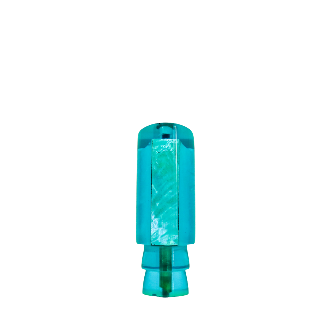 Koya - 9" Vintage Blue Tint Shell Tube