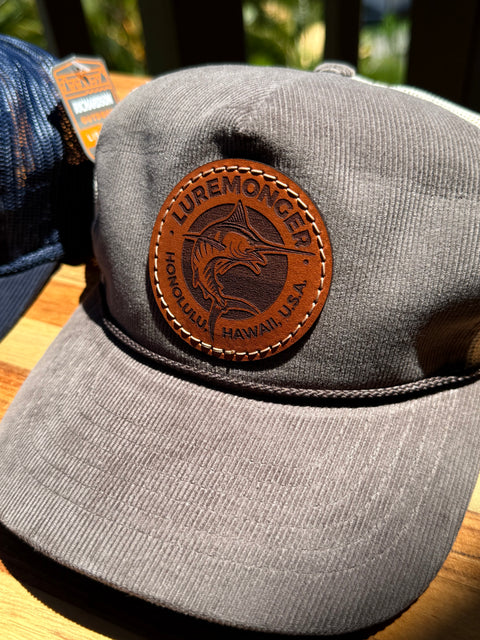 Luremonger - Leather Logo Patch Sand Trucker Hat