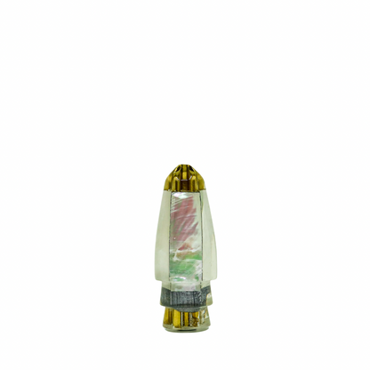 Koya - 7" Small Quad Jetted White Pearl Shell Bullet
