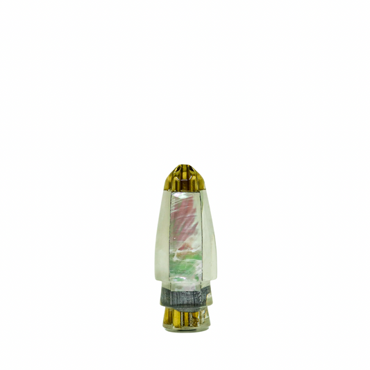 Koya - 7" Small Quad Jetted White Pearl Shell Bullet