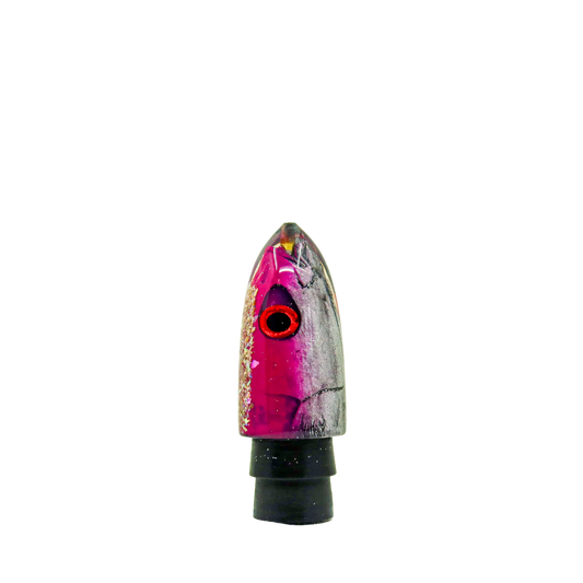 Pok'eye - 9" Pink Fish Head Real Shell Bullet