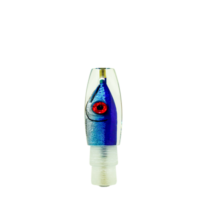 Tsutomu - 9” Limited Tricolor Fish Head Moke Invert