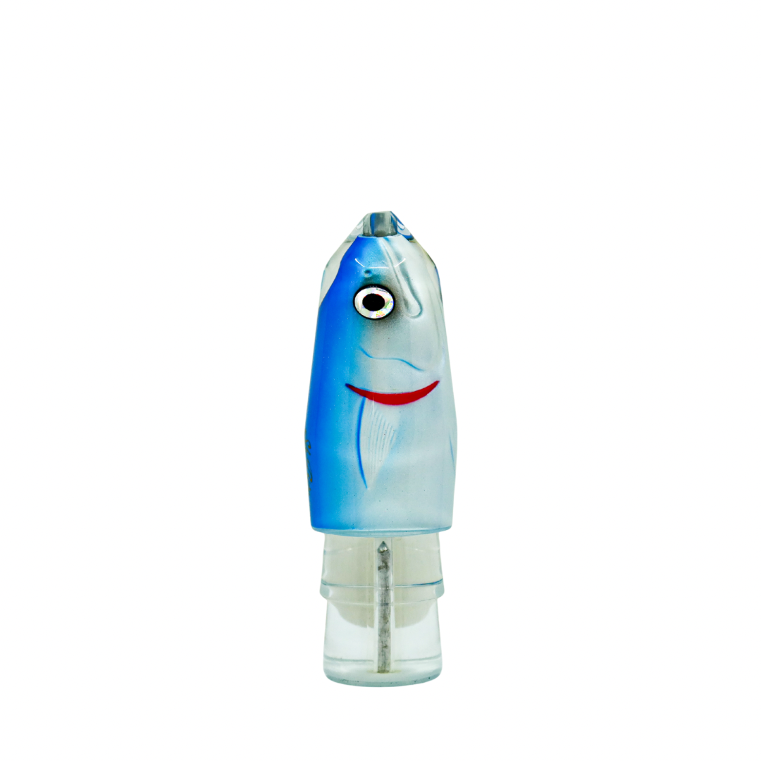 Sh-Bite - 9” RT Blue White Fish Head Bullet
